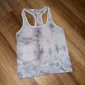lululemon athletica Gray Tie-Dye Tank Top